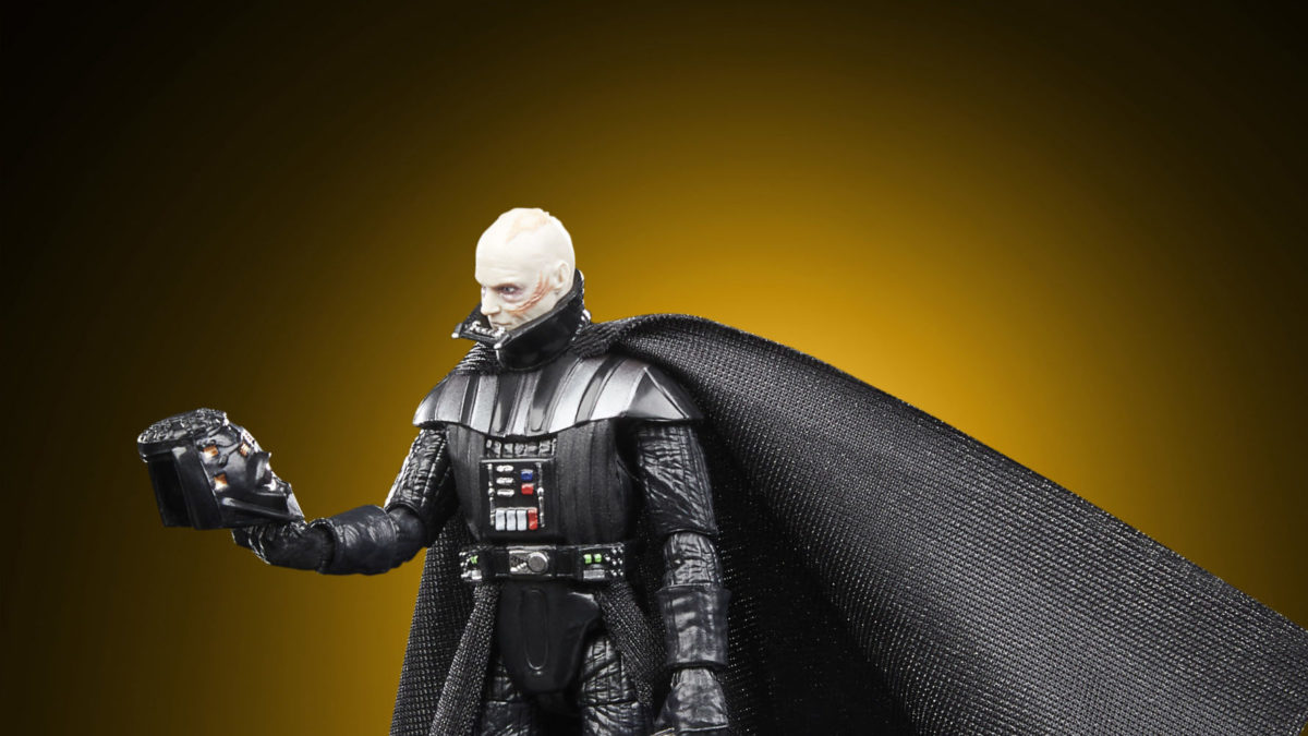 Darth vader action figure on sale with removable helmet